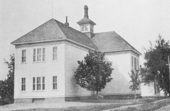 Old wooden Broadway School